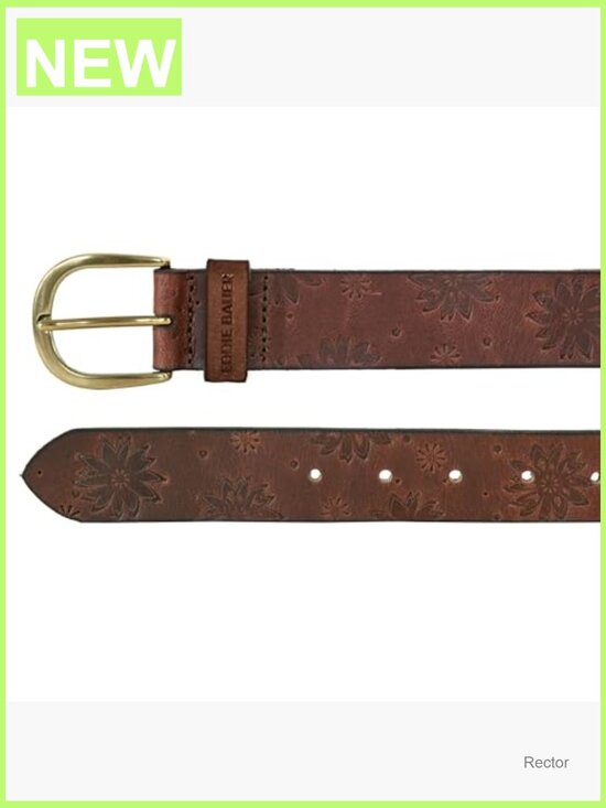 Genuine Leather Belt with Metal Buckle, Adjustable, Casual
